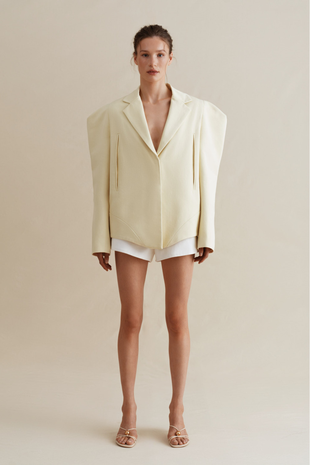 Denim Jacket CAPE women, lemon
