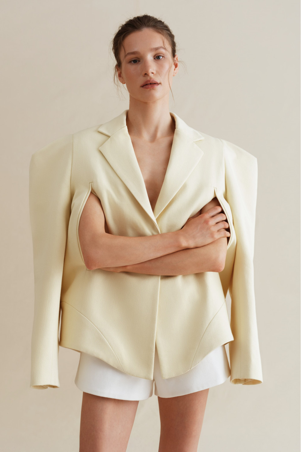 Denim Jacket CAPE women, lemon