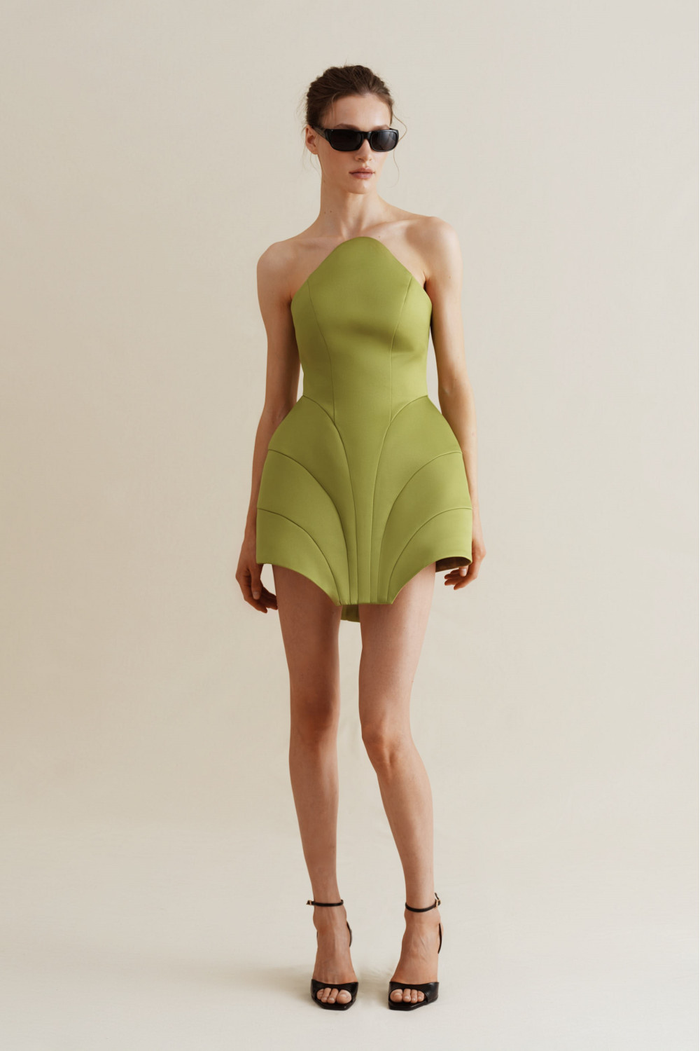 CONTOUR dress women, green