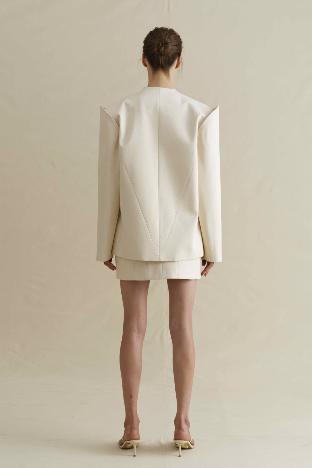 Puf set women, beige