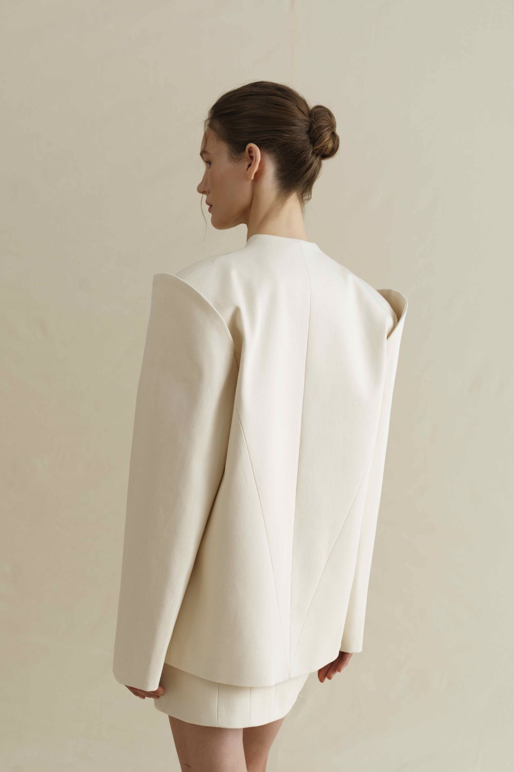 Puf set women, beige