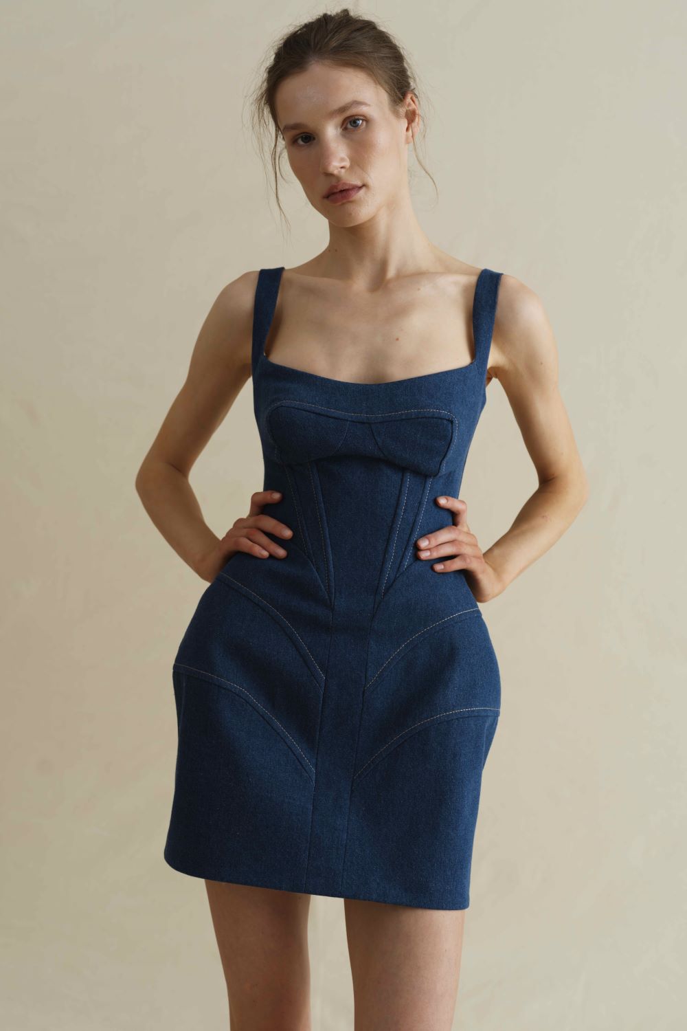 Lola dress women, blue