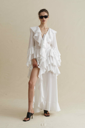 Rio dress-blouse women, white