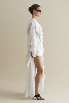 Rio dress-blouse women, white