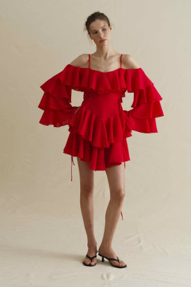 Kamilla dress women, red