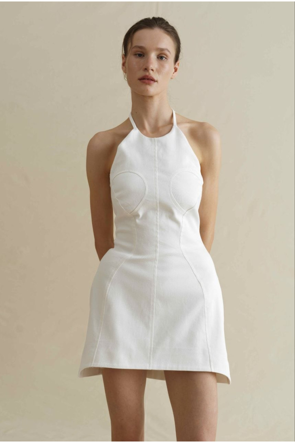 Lulu mini dress women, milk