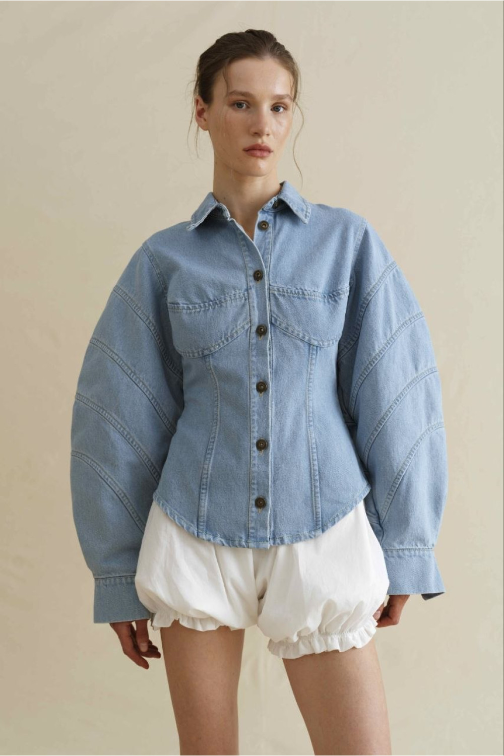 Bee shirt women, blue