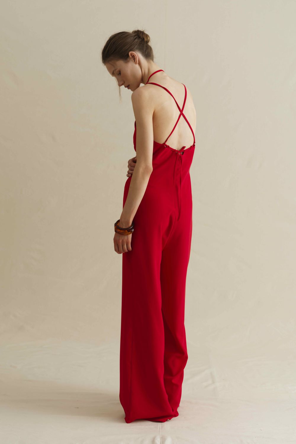 Jumpsuit women, red