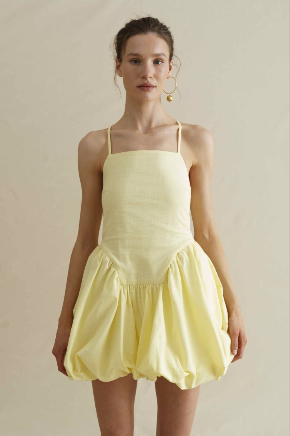 Le Bubble dress women, lemon