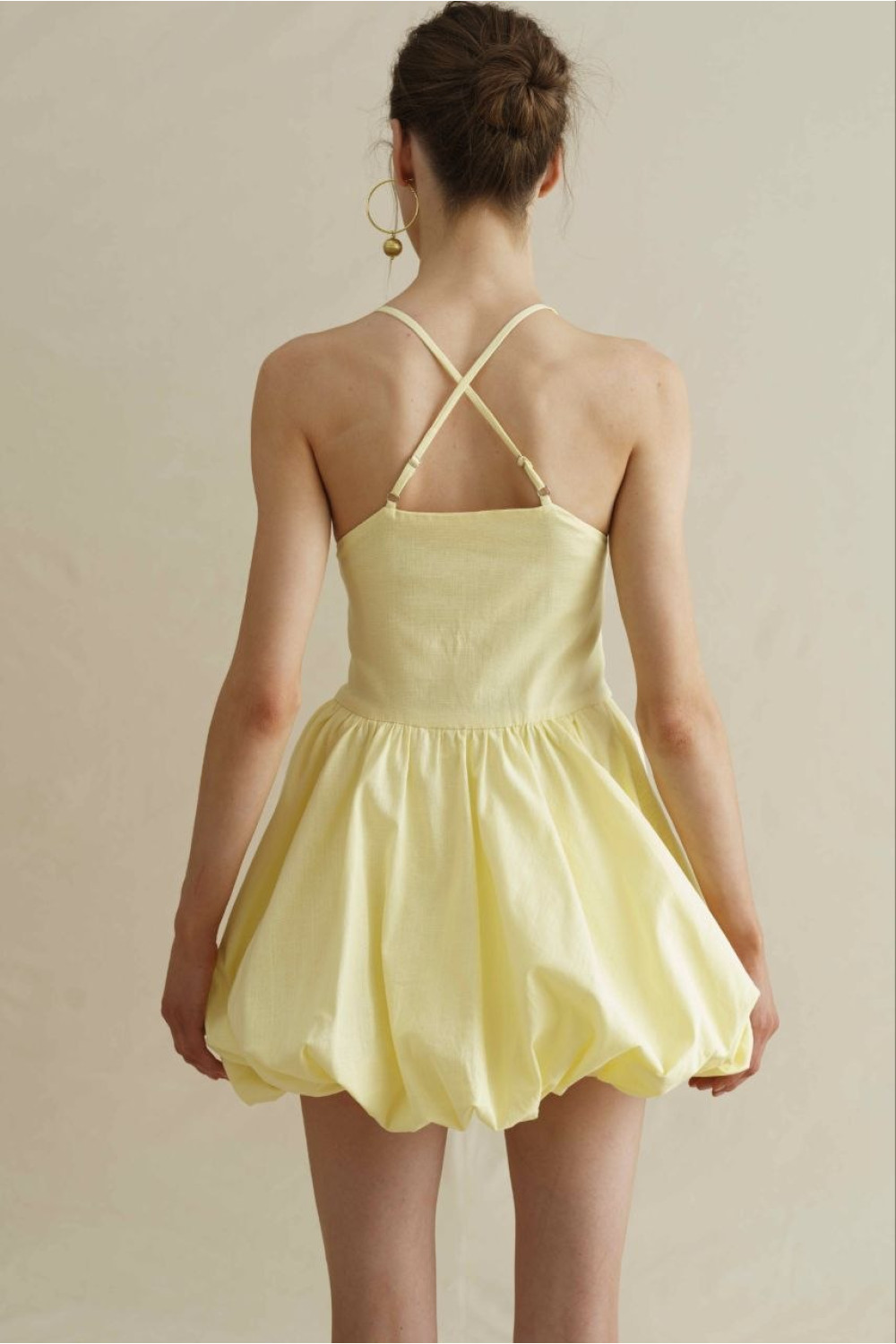 Le Bubble dress women, lemon