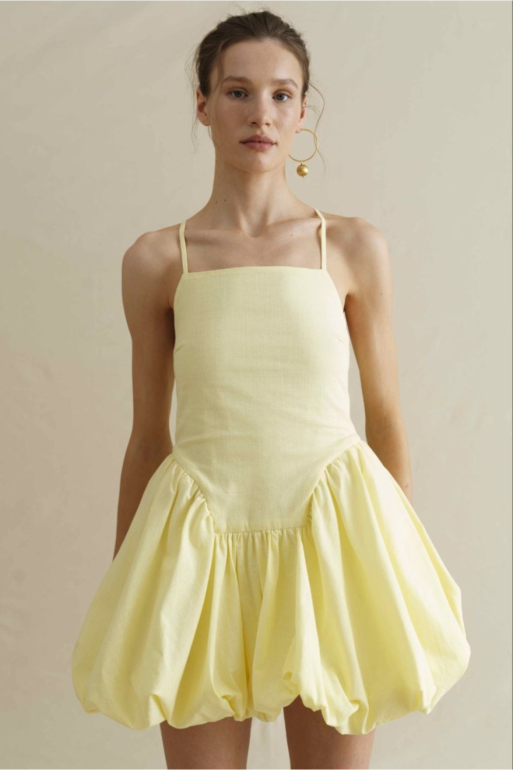 Le Bubble dress women, lemon