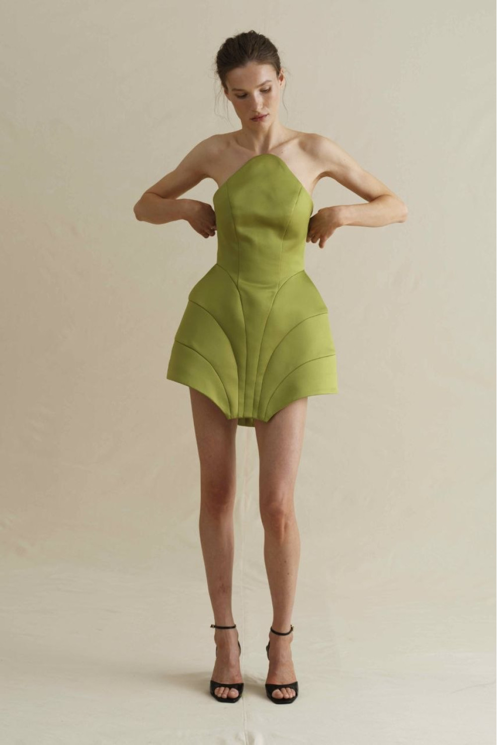 CONTOUR dress women, green