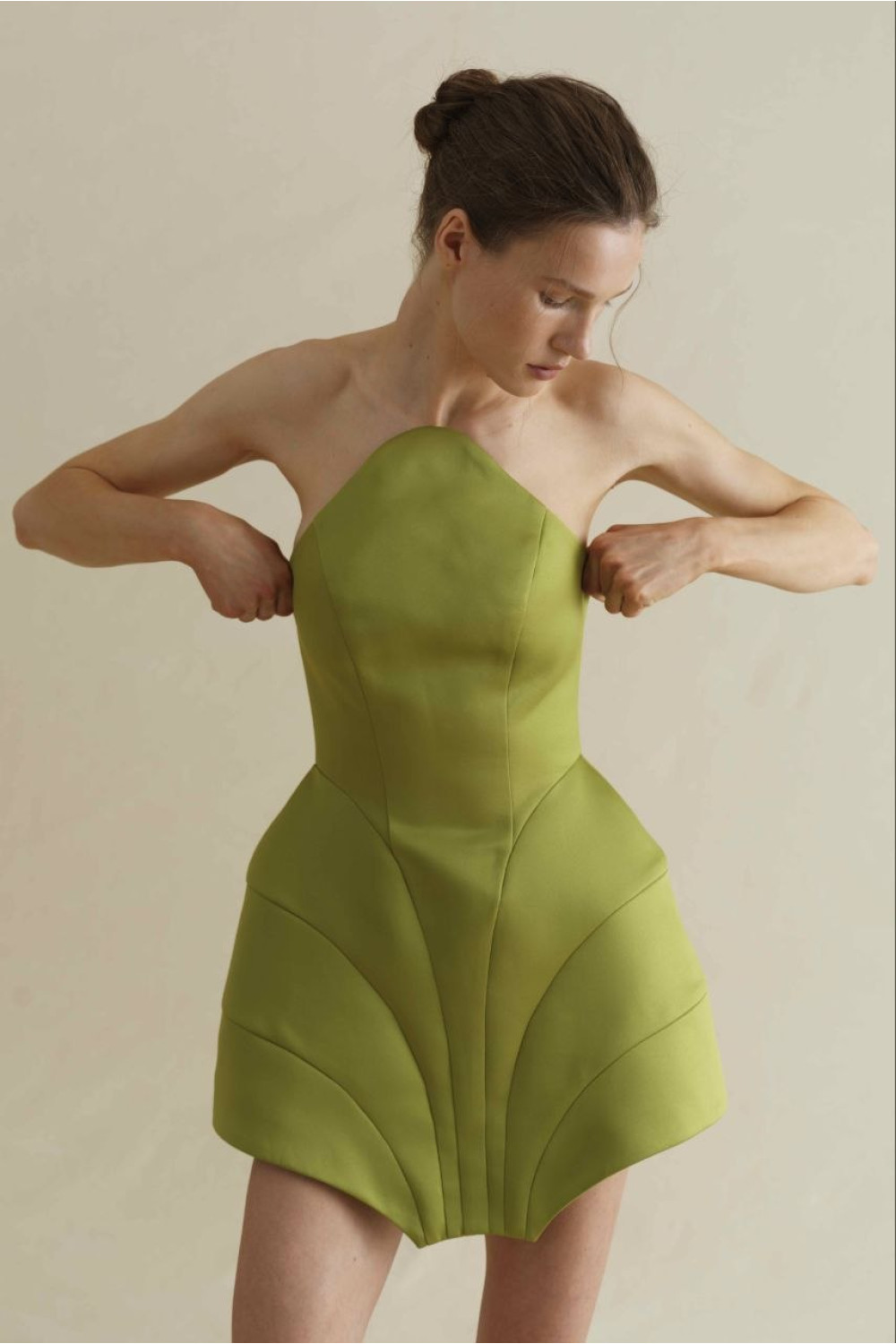 CONTOUR dress women, green