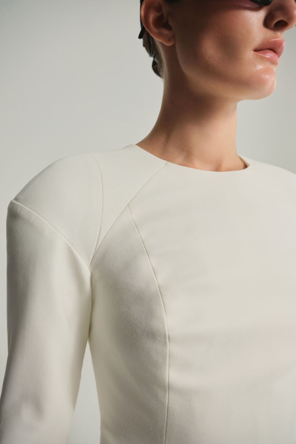 OUTLINE DRESS women’s dress, white