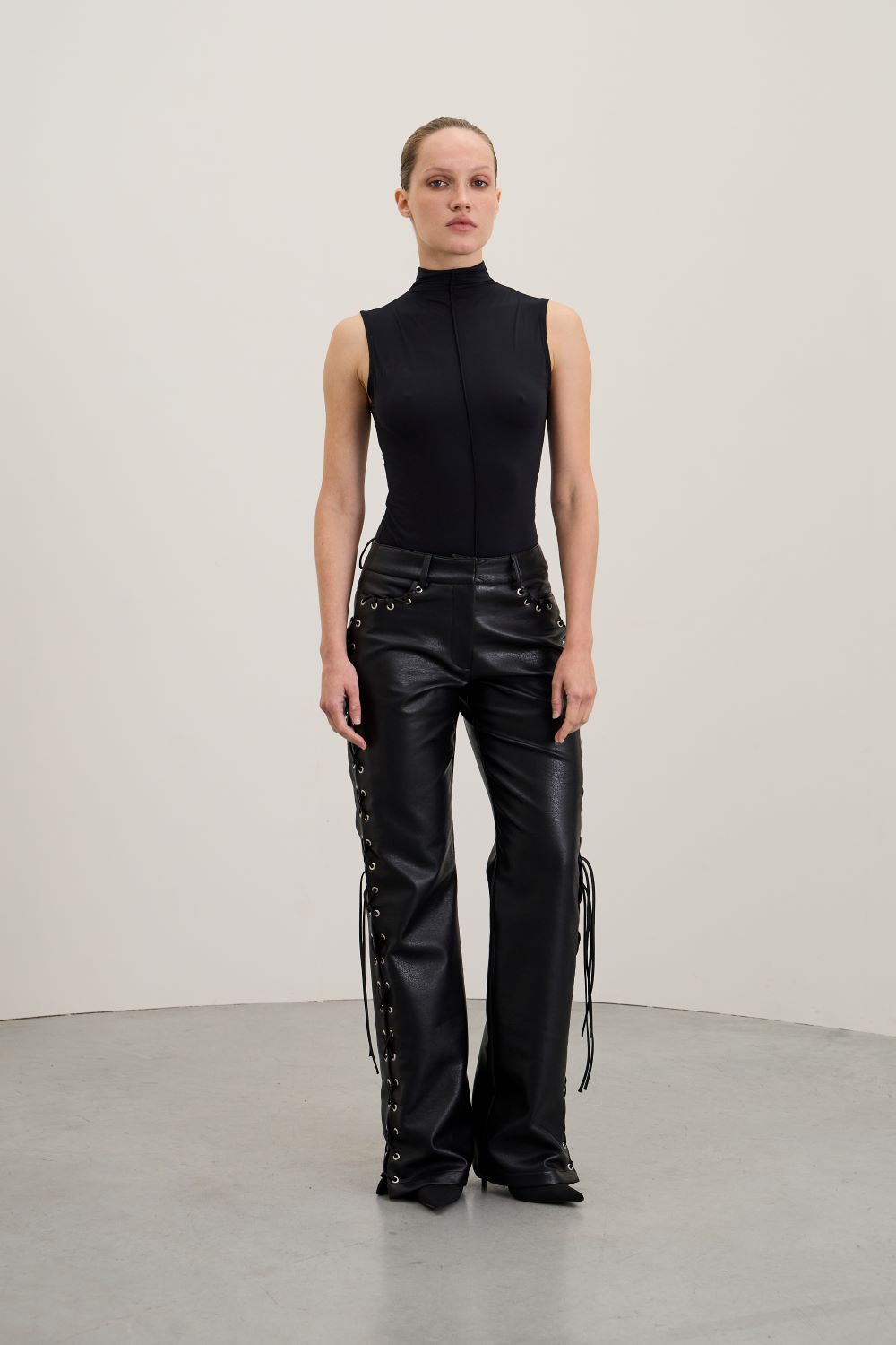 LINK PANTS women’s trousers, black