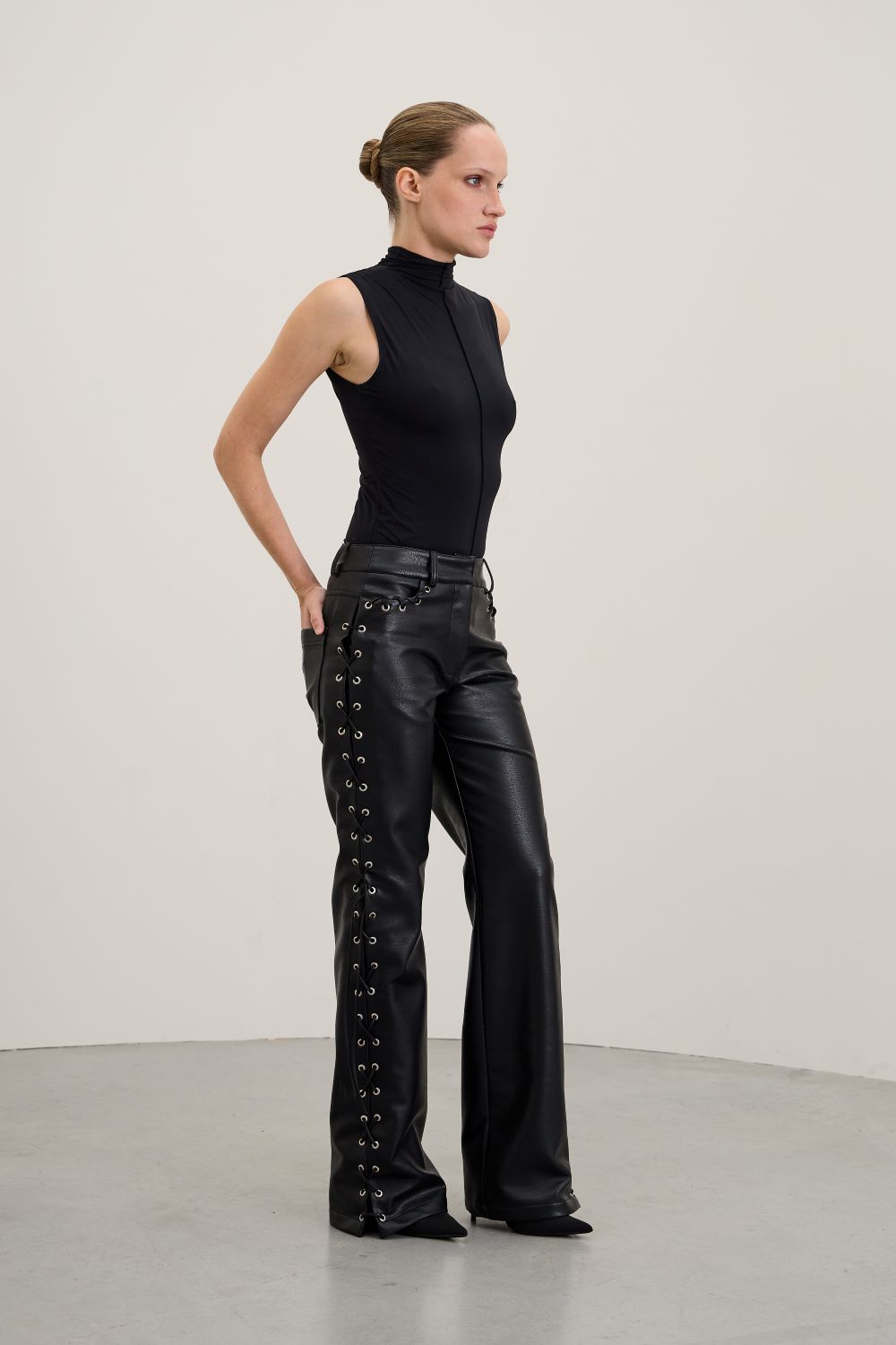 LINK PANTS women’s trousers, black