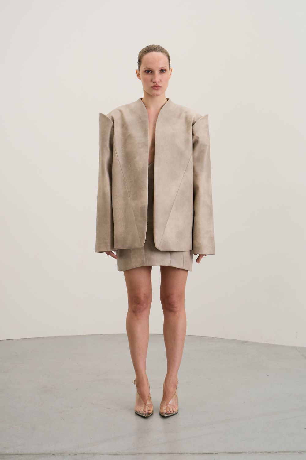 PUF women’s suit, vintage beige
