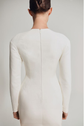 OUTLINE DRESS women’s dress, white