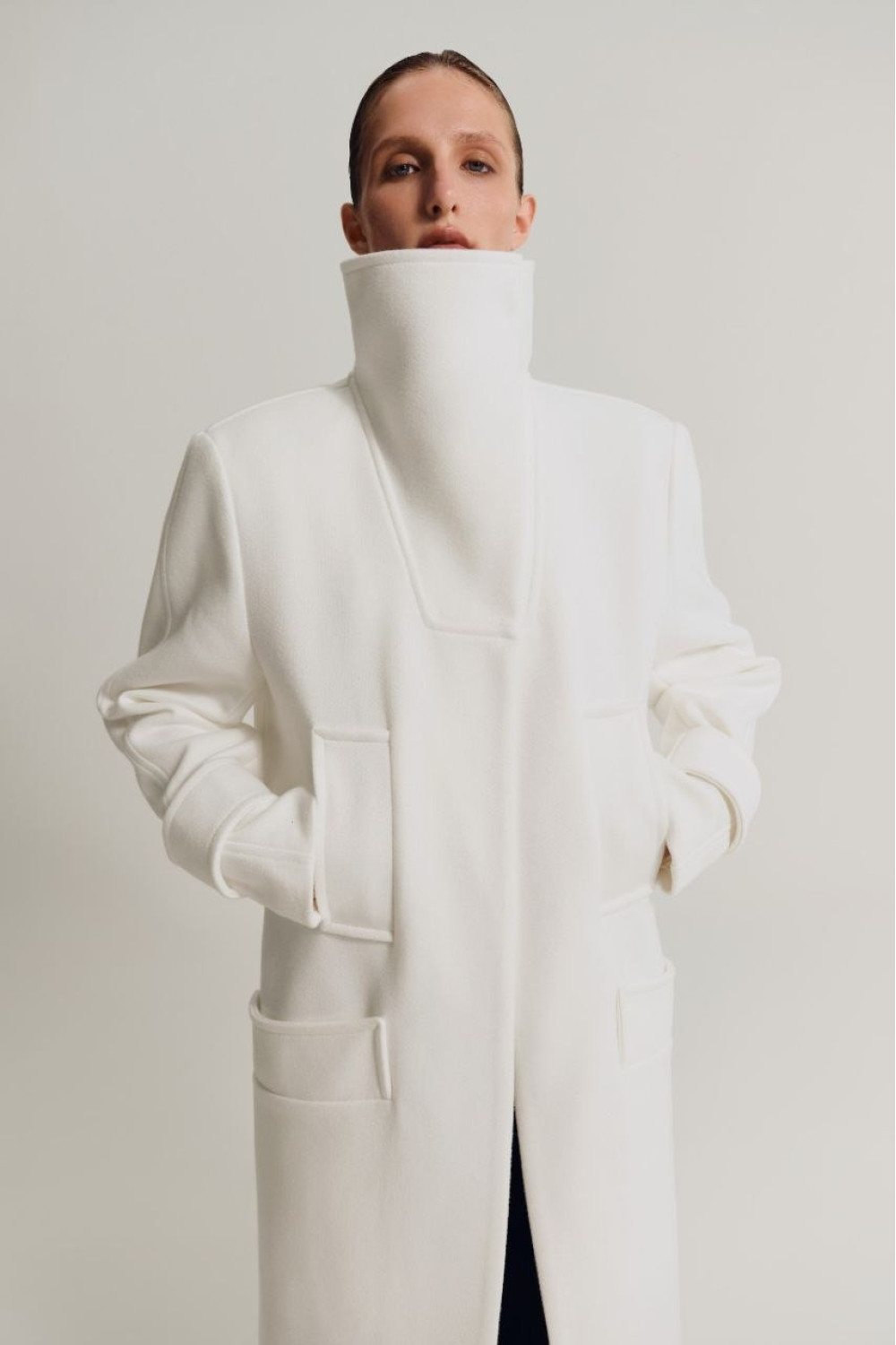 COAT 01 women’s coat, white