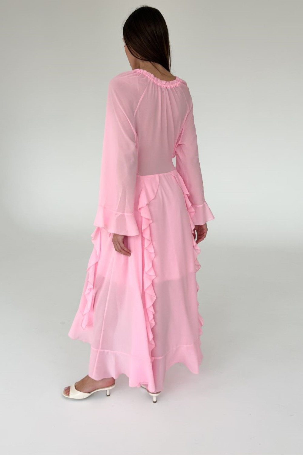 Pink Chiffon Dress