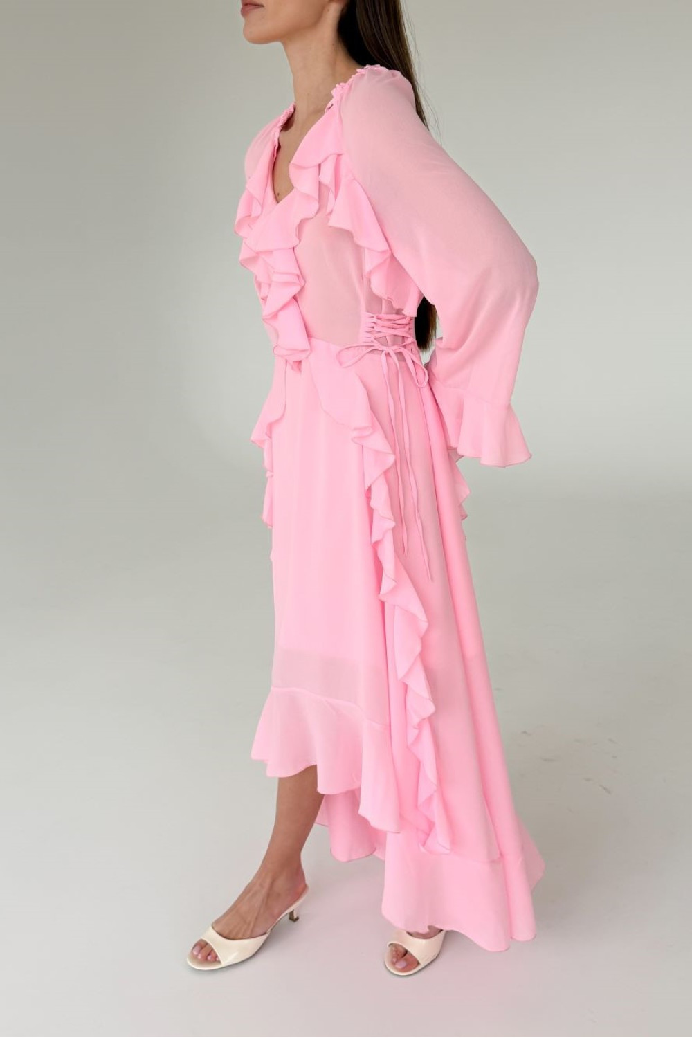 Pink Chiffon Dress