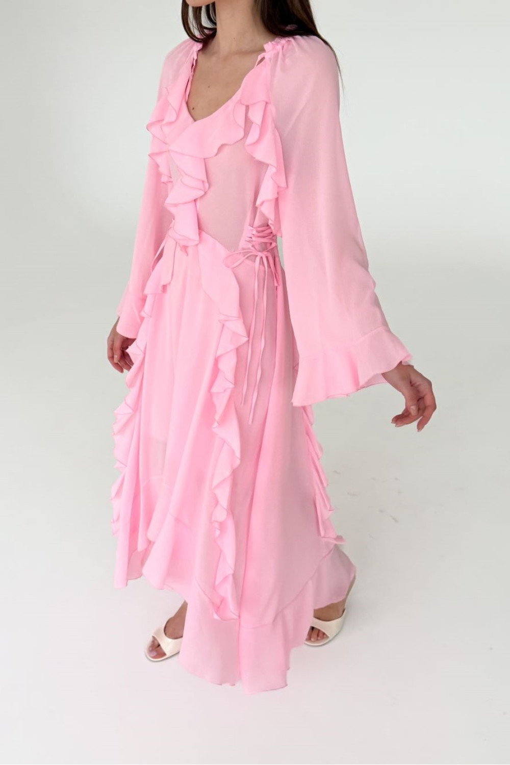 Pink Chiffon Dress