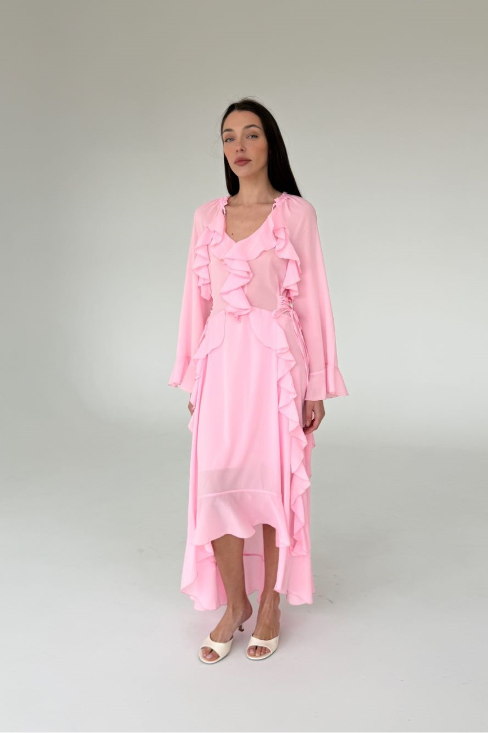 Pink Chiffon Dress